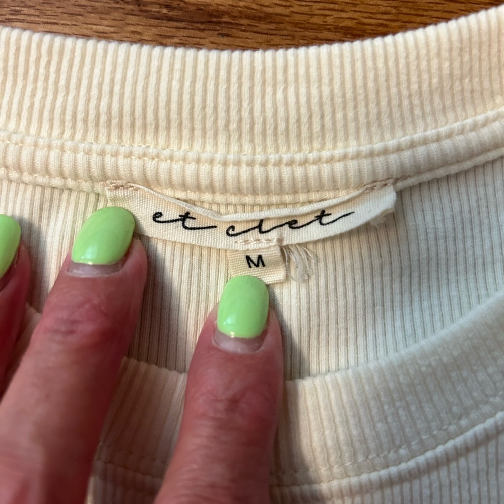 et clet long sleeve ribbed top - Picture 3 of 5